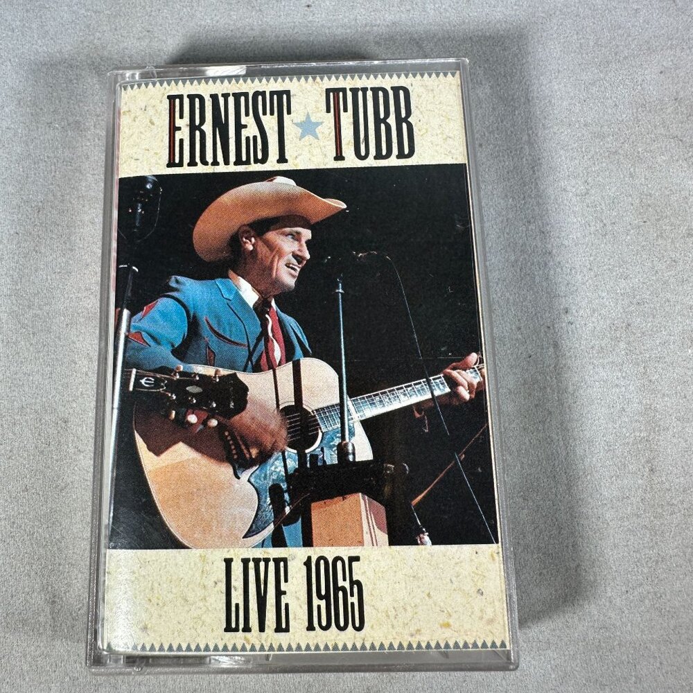 Ernest Tubb Live 1965 Cassette Tape Country Music Rhino R4 70902 Album Classic
